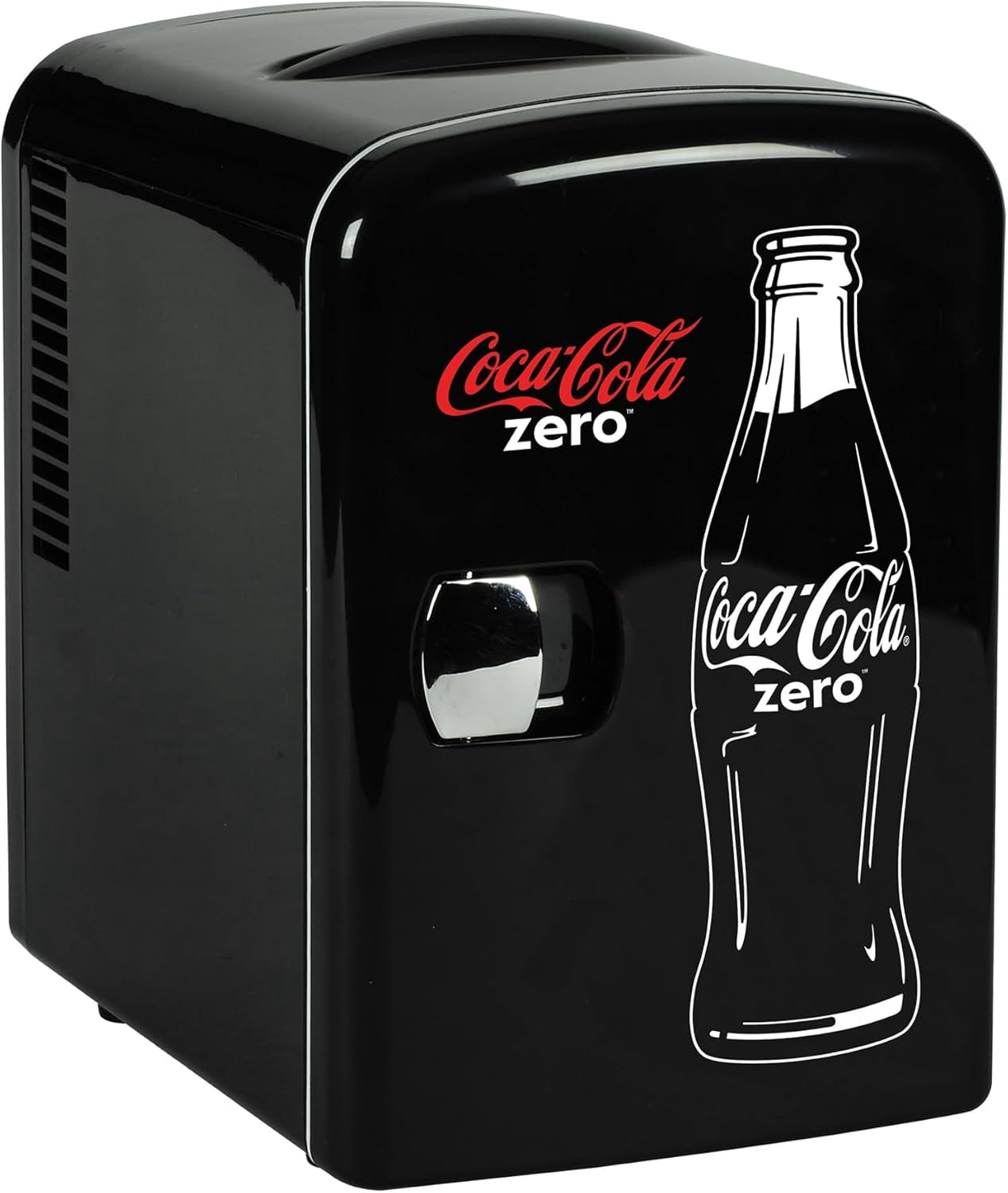 Zero  Fridge - 6 Can Portable Refrigerator for Car Office Dorm, 12V/110V Dual Power Beverage Cooler with Thermoelectric Cooling