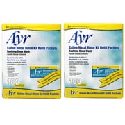 Ayr Sinus Rinse Kit Refill Packets - 100 Packs, 2 Pack