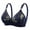 Navy, variant on Christmas Gift Wireless Bras for Women No Underwire Seamless Bra Ndbuld Woman Color Thin And Steel Hoop Gathered Breathable Underwear For Daily Bras,Black,38/85