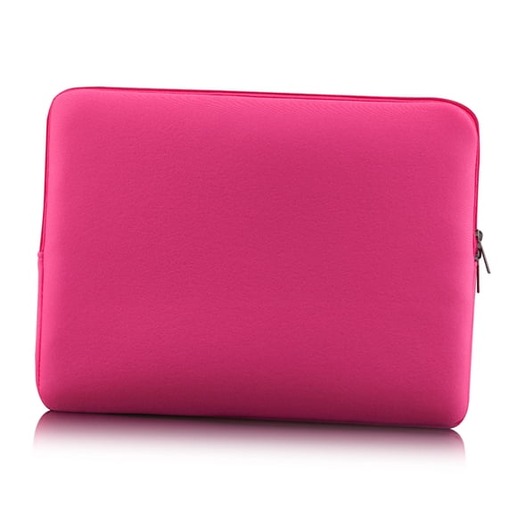Zipper Soft Sleeve Bag Case 15''-15.6'' Portable Laptop Bag Replacement for MacBook Pro Retina Ultrabook Laptop Pink