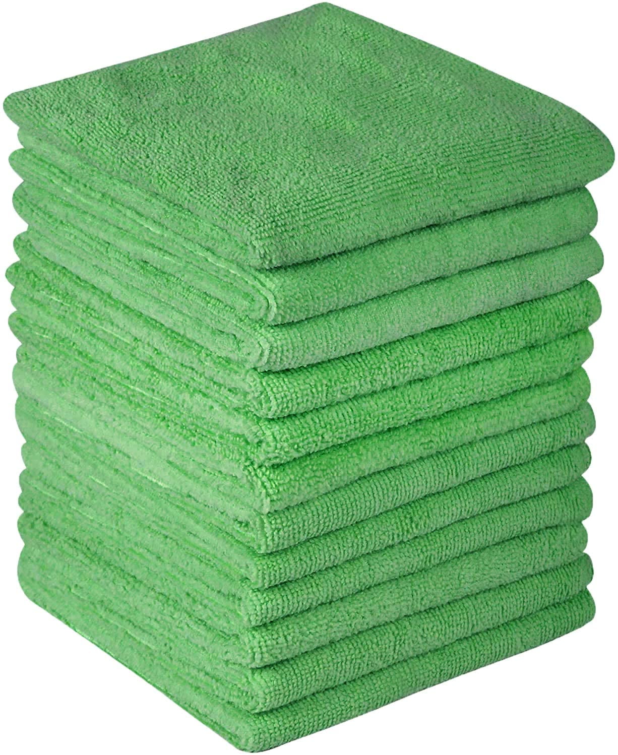 Mr Towels Premium Microfiber Towels 12" x 12" for All House Cleaning