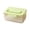 Green, variant on Tightly Sealed Wide Case, Storage Box — Portable Food Storage Box, Freezer Container, and Prep Tray with 9.5x6.6x4.3 Inch Plastic Design for Refrigerator