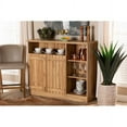 thumbnail image 7 of Baxton Studio Eren Modern and Contemporary Farmhouse Natural Oak Brown Finished Wood 2-Door Dining Room Sideboard Buffet, 7 of 7