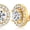 style 2, variant on Clip On Earrings for Women Non Pierced Cubic Zirconia Clip On Stud Earrings Round Heart Square Crystal Earring Fashion Rhinestone Jewelry