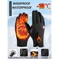 thumbnail image 4 of Winter Warm Cycling Gloves, Touchscreen Compatible, Black, 1 Pair, 4 of 13