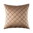 thumbnail image 5 of Phantoscope Pleated Velvet Pillow Covers, 18x18 Inch Set of 2, Square Decorative Throw Pillow Cases for Couch & Bed, Luxury Soft Cushion Covers, Coffee, 5 of 6