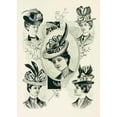 thumbnail image 3 of Anonymous 11x14 Black Modern Framed Museum Art Print Titled - Styles in Autumn Millinery. (1899), 3 of 5