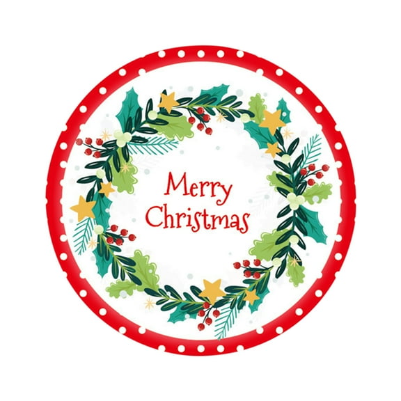 A Christmas Disposable Paper Plates And Napkins Set, 48 Pieces Party Tableware, Festive Dining Supplies