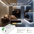 thumbnail image 4 of 5in1 LM052 Tuya Zigbee3.0 LED Controller Support Dimming CCT RGB RGBW RGBCCT PWM LED Strip Compatible with Echo Plus/4th Gen, Philip Gateway Work with WR01RF WR02RF etc, 4 of 7