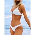 thumbnail image 2 of ZAFUL for Women Back Strappy Padded Bathing Suit White S, 2 of 6