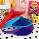thumbnail image 4 of 2 sombreros vacíos de moda para exteriores, de plástico, con protección solar, ajustables, resistentes a los rayos ultravioleta (rosa y azul)., 4 of 5