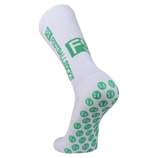 Men's White/Blue/Green Compression Socks with Grips Variety Pack
