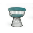 thumbnail image 4 of Modrest Lauren Teal Velvet and Brushed Silver Dining Chair, 4 of 5