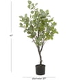thumbnail image 3 of DecMode 41" Artificial Eucalyptus Tree in Realistic Leaves and Black Plastic Pot, 3 of 7