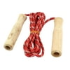 Unique Bargains 6.5 Ft Wooden Handles Kids Jump Rope Skipping Rope