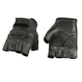 thumbnail image 3 of Interstate Leather Men's Basic Fingerless Gloves (Black Large), 3 of 5