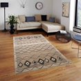 thumbnail image 6 of Pyramid Decor Area Rugs for Living room Area Rugs Clearance 5x7 Runner Rug, Brown Area Rug Modern Geometric Space Design 5X7, 6 of 6