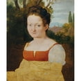 thumbnail image 2 of Johann Evangelist Scheffer von Leonhardshoff 20x23 Gold Ornate Framed and Double Matted Museum Art Print Titled - Girls Portrait (1815-1816), 2 of 4