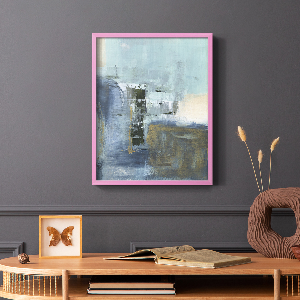 Sand Pond Summer I in Pink Solid Wood 8 x 10 Framed Print