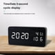 thumbnail image 3 of Cateissary Despertador LED Dormitorio digital Escritorio Control de voz Relojes de tiempo Decoración Dígito blanco Medidor de temperatura Termómetro Decoración del hogar Madera Marrón Cateissary HA047832-04B, 3 of 6
