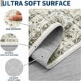 thumbnail image 5 of Extra Large Washable Area Rug 10x13 Vintage Floral Living Room Rug Non Slip, Ultra Soft Thin Carpet, Foldable Low Pile Non Shedding Floor Carpet, Indoor Non Shedding Printed Mat, Beige, 5 of 8