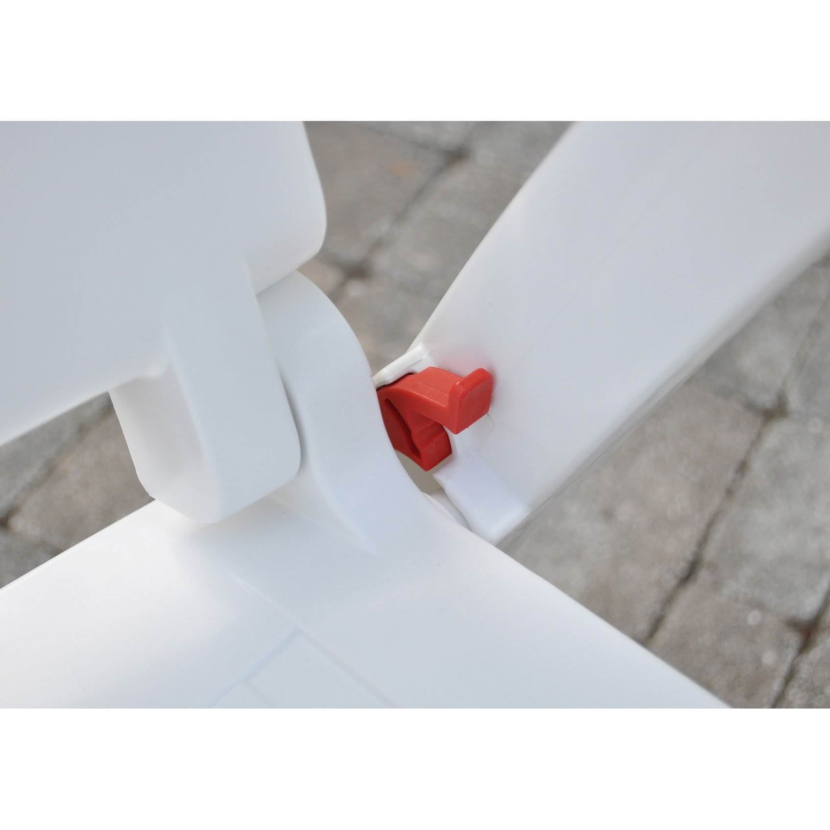 Kettler Roma Durable Resin 4 Position High Back Foldable Patio Backyard