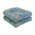 thumbnail image 2 of Pillow Perfect 617879 Outdoor & Indoor Make It Rain Cerulean Wicker Seat Cushion, Blue - Set of 2, 2 of 3