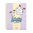 thumbnail image 1 of Agenda 2025 Diaria Danpex Escolar Decorada Con Stickers Doble Espiral de Metal, 1 of 5