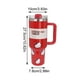 thumbnail image 2 of Stanley Vaso de Acero Inoxidable - Botella de Agua Aislada al Vacío para Casa, o Coche Vaso Reutilizable con Pajita Resistente a las Fugas Flip Frío durante 12 Horas o Helado durante 2 Días 40oz, 2 of 6