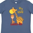 thumbnail image 4 of Inktastic My Mimi Loves Me Giraffe Boys or Girls Toddler T-Shirt, 4 of 5