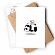 Imagination Panda Floating Eyes Postcards Envelopes Blank Note Cards Mailing