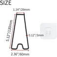 thumbnail image 2 of Nicerity Foldable Picture Frame Easel Stand 6 Pcs Portable Carbon Steel Small Picture Frame Holder Back Stands, Black-5.12"x2.36", 2 of 5
