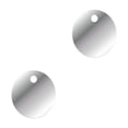 thumbnail image 1 of Guardoinrt Miroir de Douche Antibuée en Acrylique avec Revêtement Antibuée pour Hommes et Femmes Rond 2 Pcs, 1 of 1