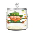 thumbnail image 2 of WOBOGO St Patricks Pattern with Leprechauns and Green Beer Mugs Ashtray with Lid Stainless Steel Smokeless Odorless Windproof for Home Bedroom Office Desk Patio Outdoor Balcony, 2 of 7