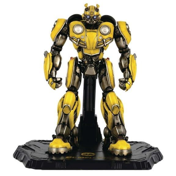 ThreeA Transformers Bumblebee DLX Scale Die-Cast Metal 8" Action Figure, LED Illuminated