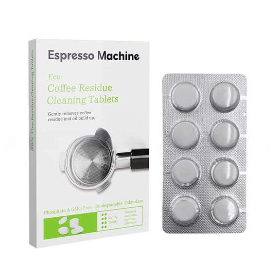 8-Pack Breville Espresso Machine Cleaning Tablets Eco-Friendly Universal Fit