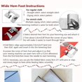 thumbnail image 4 of Windman Sewing Hemming Set Includes 3Pcs Wide Hem Foot,3Pcs Narrow Rolled Hem Presser Feet,Bias Tape Binder Foot and Adjustable Guide Presser Foot for Brother Singer Janome Low Shank Sewing Machine, 4 of 4