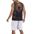 thumbnail image 2 of Naloa Garden Meditating Weasel Basketball Jersey Reversible Men's Mesh Athletic Sports Shirts Training Practice S-4XLX-Large, 2 of 6