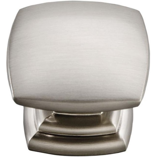 Bouton Carré, Acier Inoxydable - 1,5 Po.