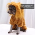 thumbnail image 2 of OULII Costume de Flanelle Dorée en Forme de Lion pour Chien Chat Séances Photo, 2 of 7