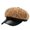 Brown, variant on lnmuld Sherpa Newsboy Cap Faux Leather Brim Fuzzy Baker Boy Hat for Women Size:One Size