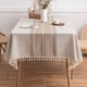 thumbnail image 3 of Mantel rectangular resistente a St Billuyoard para celebraciones de bodas y festivales Beige 135*160cm, 3 of 6