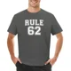 thumbnail image 1 of Camiseta RULE 62 de verano camisetas altas de gran tamaño con peso pesado para hombre, 1 of 7