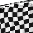 thumbnail image 3 of Black and White Checkered Pattern Shower Curtain 36"x72" ,Bathroom Decorative Shower Curtains Set with 12 Hooks,Modern Waterproof Washable Shower Curtain, 3 of 6