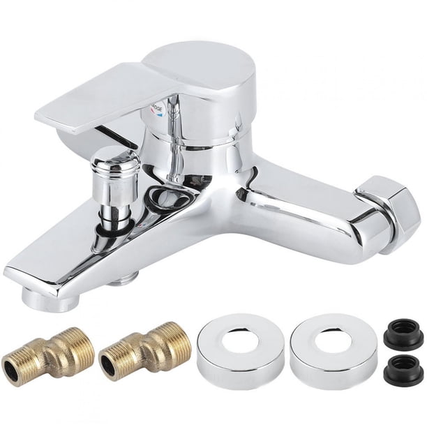 Grifo mezclador de ducha triple para baño, de cobre, con rosca G1/2", para montaje en pared