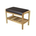 thumbnail image 2 of Casual Contemporary Living Solid Acacia Padded Bench - Natural with Black, 2 of 5