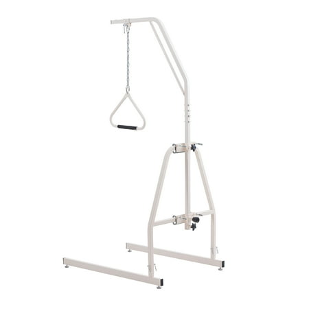 KFFKFF Bedside Mobility Aid, Bed Assist Bar with Clamps and Stand, Supports up to 250LBS, Bedside Pull Up Aid for Seniors, Patients & Disabled, Ideal for Home Care, Hospitals, and Nursing Homes