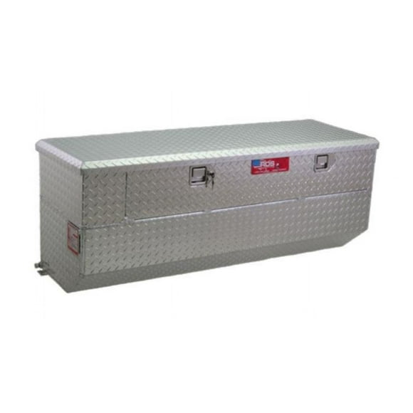RDS Tanks Auxiliary Fuel Tank 72773 DOT Approved; Diesel; 41 Gallon Capacity; Rectangle; Diamond Tread; Aluminum