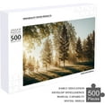 thumbnail image 4 of Forest Puzzle 500 Piece Jigsaw Puzzle, Wooden Jigsaw Nature Puzzles,20"x15" Large Puzzle,Premium Jigsaw Wooden Puzzle for Family Party Holiday, 4 of 8