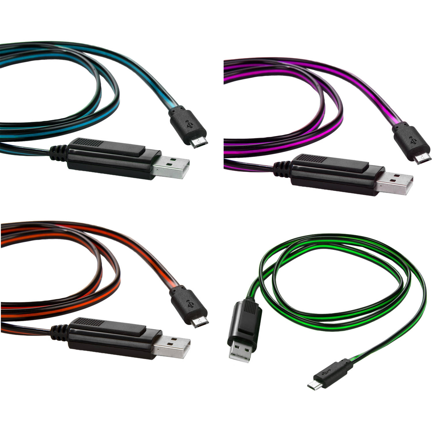 Cable Bundle for Samsung Galaxy S7 Edge/ S8 / S6 / S5 / J5 / J3 / A3 / S4 / J7 Lightning Sync Micro USB Cable